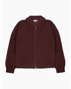 Ro&zo Chocolate- Sweatshirt Bomber Jacket - Purple