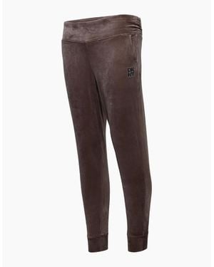 DKNY Mid Rise Slim Fit Joggers - Brown