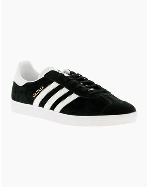 Adidas Originals Gazelle Adidas Originals Trainers Gazelle Leather Lace Up Uk Size - Black