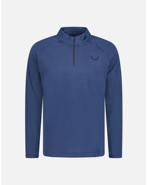 Castore Soft Shell Tech Golf Half Zip Oceana - Blue