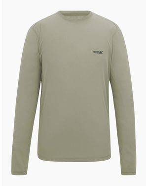 Regatta Mindo Logo Long-Sleeved T-Shirt - Green