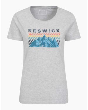 Mountain Warehouse Ladies Keswick Mountain T-Shirt - Grey