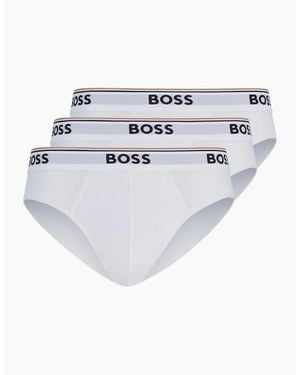 BOSS 3 Pack Briefs - White