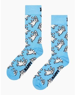 Happy Socks Easter Bunny Sock, Light - Blue