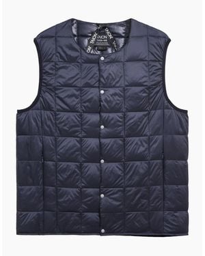 Taion Original Crew Neck Down Vest - Blue