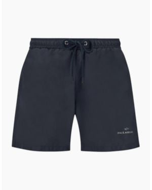 Paul & Shark Reflective Logo Swim Shorts 013 - Blue