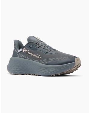 Columbia Konos Trillium Walking Polyester Graphite/Soft Taupe Hiking Shoes - Blue