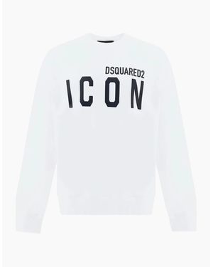 DSquared² Sweatshirt Large Icon Cool Logo - White