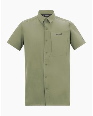Regatta Insect Repellent Short-Sleeved Travel Shirt - Green