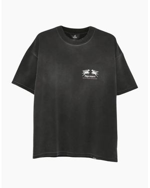 Represent Graphic Logo Oversized T-Shirt - Black