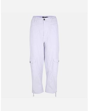 Vans Cascade Solid Patterned Straight Combat Trousers - Blue