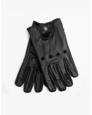 Jack & Jones Driver Leather Driving Gloves - Black
