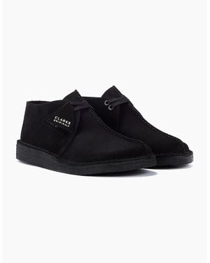 Clarks Originals Desert Trek Suede Shoes - Black