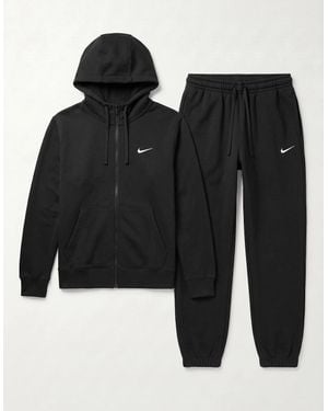 Nike Air Club Fleece Tracksuit Full Set - Black