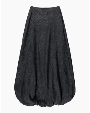 Ro&zo Petite Jacquard Puffball Skirt - Black