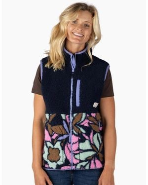 Saltrock Fleur Fleece Gilet - Blue