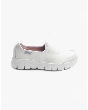 Skechers Work 76536Ec Sure Track Sr Slip Resistant Work Trainers - White