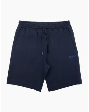 BOSS Headlo 1 Embroidered Logo Shorts 402 - Blue
