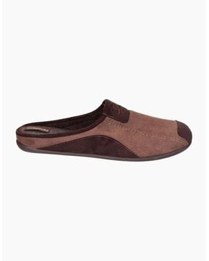 Cotswold Westwell Slip On Slippers - Brown