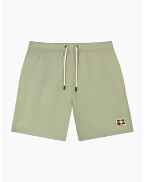 Aquascutum Club Check Pocket Beach Shorts Salvia 34 - Green