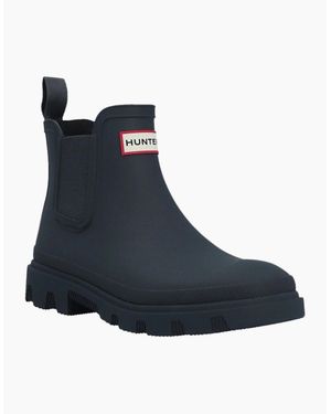 HUNTER Downpour Rubber Wellington Boots - Blue