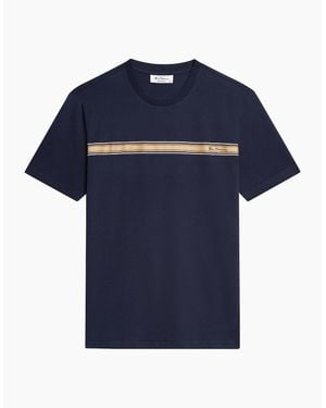 Ben Sherman Core Stripe Short Sleeve T-Shirt - Blue