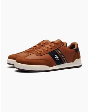 Original Penguin Gaz Legacy Ii Trainers Tan - Brown