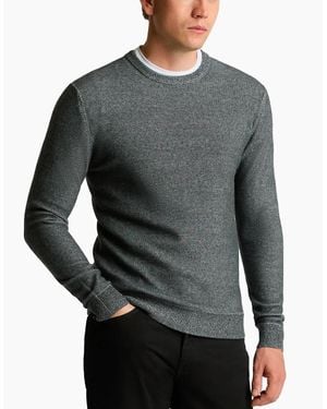 Remus Uomo Two-Tone Knit Jumper - Grey