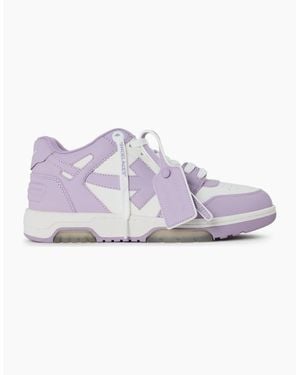Off-White c/o Virgil Abloh Off Out Of Office Low Top Trainers - Purple