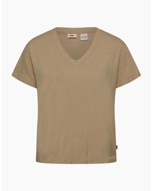 Levi's Levi's Boxy Vneck Tee - Natural