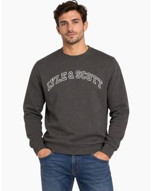 Lyle & Scott Lyle & Scott Sweatshirts Crew Neck Knitted Winter Pullover Sweat Jumper New - Grey