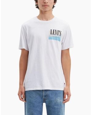 Levi's Levi's T Shirt Casual Cotton Summer Graphic T Shirt Crew Neck Pullover - White