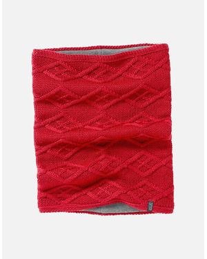 Jack Wolfskin Ladies Plait Loop Snood - Red