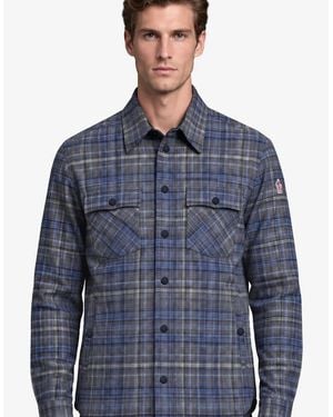 Moncler Chequered Shirt - Blue