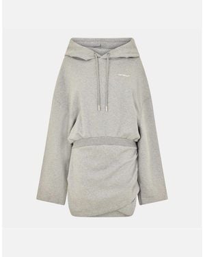 Off-White c/o Virgil Abloh Off Hoody Dress - Grey