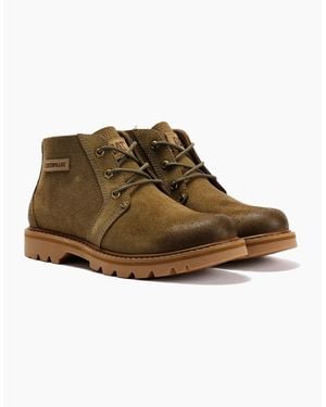 Caterpillar Grader Chukka Suede Gobi Boots - Brown