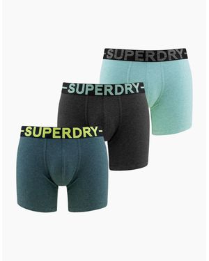 Superdry Triple Pack Boxer Shorts - Green