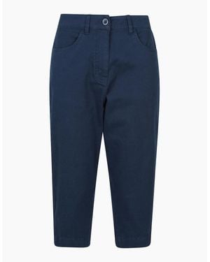 Mountain Warehouse Ladies Marina Cropped Trousers - Blue