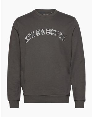 Lyle & Scott Lyle & Scott Sweatshirts Crew Neck Knitted Winter Pullover Sweat Jumper New - Grey