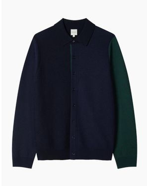Paul Smith Knitted Cardigan 49 Dk - Blue