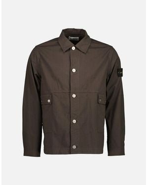 Stone Island Mil-Spec Stretch Ripstop-Tc Jacket - Brown