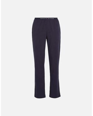 Tommy Hilfiger Logo Waistband Trousers - Blue