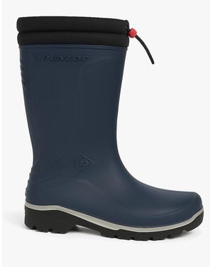 Dunlop Blizzard Warm Lined Wellington Boots - Blue