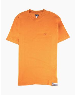 Armani Jeans Aj Eagle Logo Printed T Shirt Albicocca - Orange
