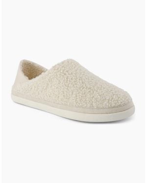 TOMS Ezra Polyester Natural Slippers - White