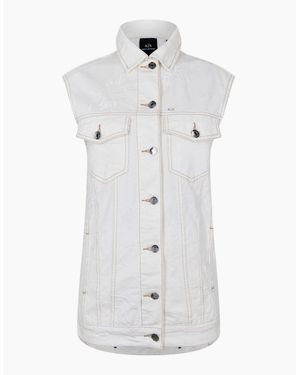 ARMANI EXCHANGE Regular Fit Sleeveless Shirt - White