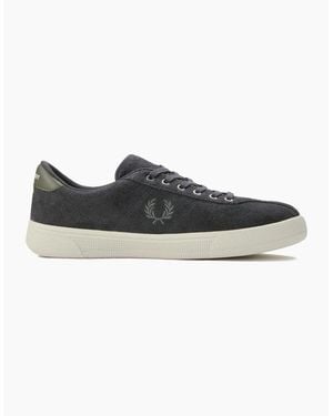 Fred Perry Suede Tennis Shoe - Black