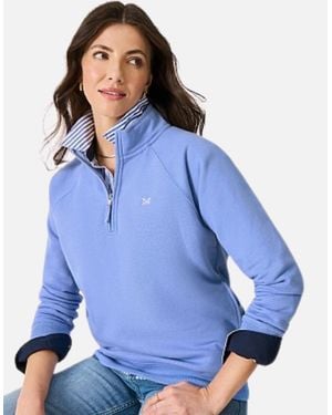 Crew Half Zip Sweat Sweatshirt - Blue