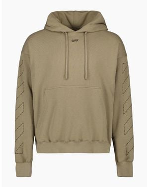 Off-White c/o Virgil Abloh Off Stitch Skate Hoodie - Green