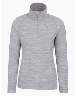 Mountain Warehouse Ladies Snowdon Melange Fleece Top - Grey